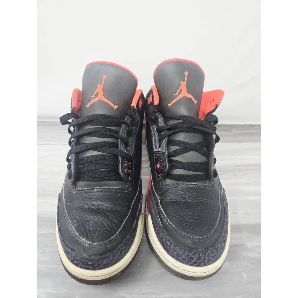 Nike Air Jordan 3 Retro‎ Crimson Size 12 US Men's 136064-005 Black Red 2012